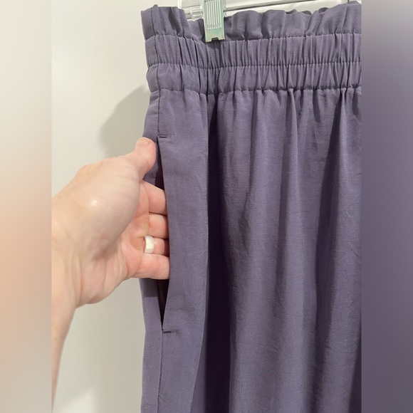 Ann Taylor Factory lavender Elastic Waist Pants size Large (like new) - Picture 5 of 14